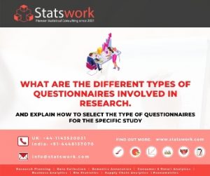 SW - What are the different types of questionnaires