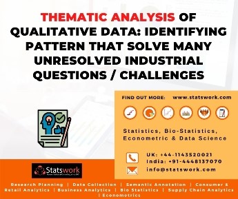 Thematic Analysis of Qualitative Data: Identifying Patterns that solve many unresolved Industrial Questions / Challenges.