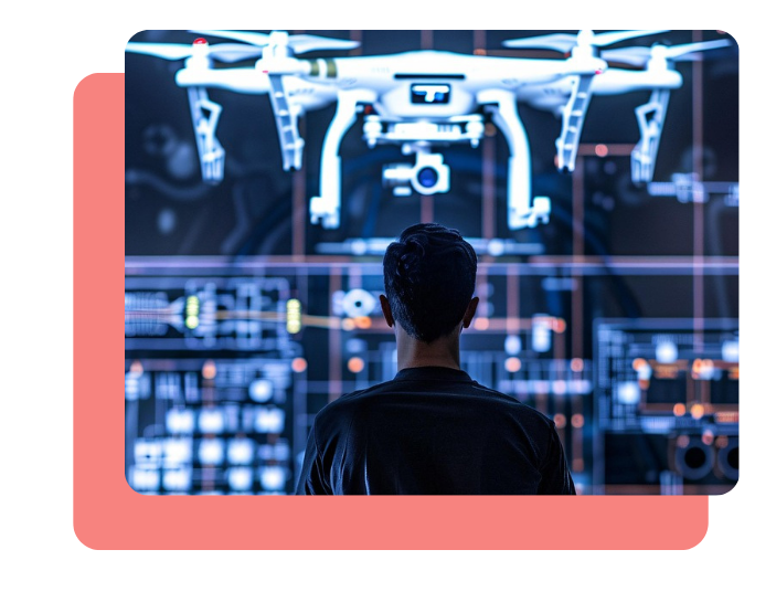 Drone video collection showing aerial surveillance footage of various environments for AI analysis and security applications