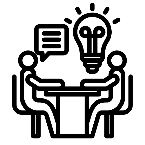 Expert interviews step icon