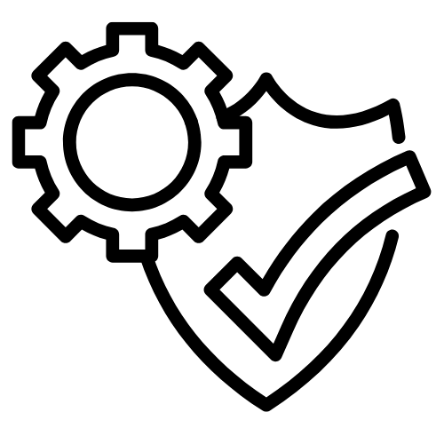 Icon depicting analysis of collected data to identify patterns and meaningful insights
