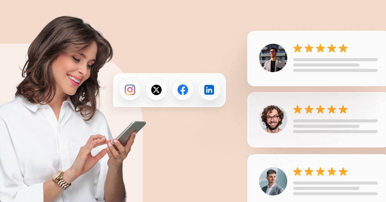 Social media reviews analysis showing user feedback and engagement insights from platforms