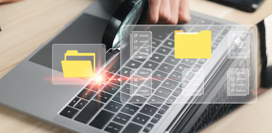 Compliance and fraud detection system in document management showing alerts, anomaly detection, and policy verification