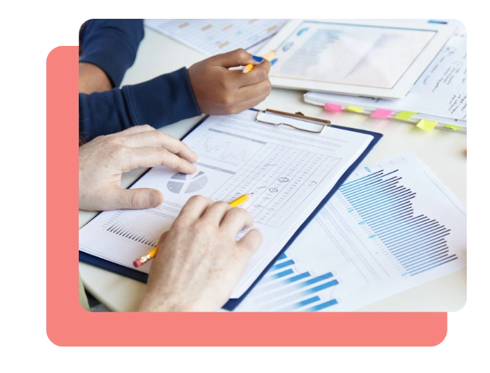 Cross sectional survey data collection and statistical analysis illustration