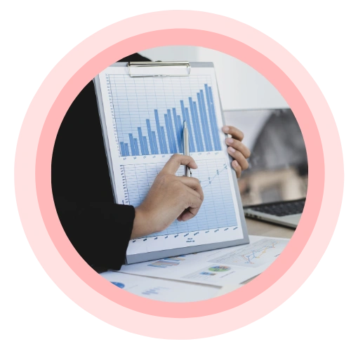 Strategic outputs reports and insights illustration